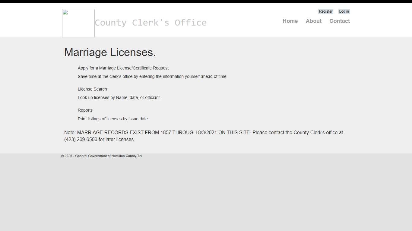 Marriage Licenses - Marriage licenses
