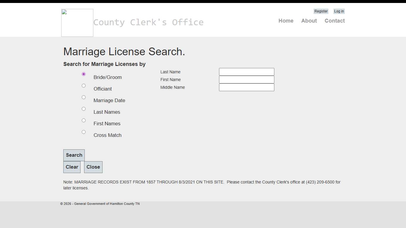 Marriage License Search - Marriage licenses